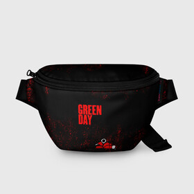 Поясная сумка 3D с принтом green day в Екатеринбурге, 100% полиэстер | плотная ткань, ремень с регулируемой длиной, внутри несколько карманов для мелочей, основное отделение и карман с обратной стороны сумки застегиваются на молнию | american idiot | boulevard of broke | day | green | green day | green day hits | green day lyrics | green day mix | green day music video | green day official | green day songs | green day videos | greenday | music | music video | official | warner record