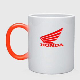 Кружка хамелеон с принтом Honda Мото Лого (Z) в Екатеринбурге, керамика | меняет цвет при нагревании, емкость 330 мл | bike | bikers | honda | honda logo | honda moto | moto | motorcycle | sport | байк | байкер | мото | мотоциклы | спорт | хонда лого | хонда мото