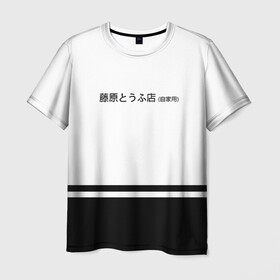 Мужская футболка 3D с принтом Хачироку AE 86 в Екатеринбурге, 100% полиэфир | прямой крой, круглый вырез горловины, длина до линии бедер | 86 | initial d | jdm | trueno | тойота | тофу | хачироку | япония