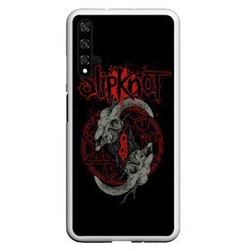 Чехол для Honor 20 с принтом Slipknot Черепа в Екатеринбурге, Силикон | Область печати: задняя сторона чехла, без боковых панелей | metal | music | rock | slipknot | козел | логотип | металл | музыка | надпись | пентаграмма | рок | слипкнот | узор | цифры | череп