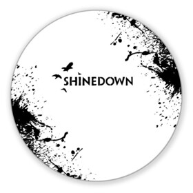 Коврик для мышки круглый с принтом shinedown в Екатеринбурге, резина и полиэстер | круглая форма, изображение наносится на всю лицевую часть | Тематика изображения на принте: 45 shinedown | atlantic | atlantic records | brent smith | cut the cord | get up shinedown | music video | official video | rock | shinedown | shinedown (musical group) | shinedown devil | sound of madness | state of my head | zach myers