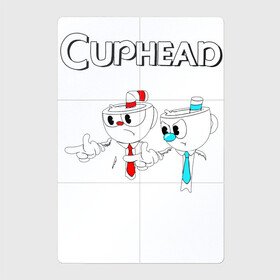 Магнитный плакат 2Х3 с принтом Cuphead в Екатеринбурге, Полимерный материал с магнитным слоем | 6 деталей размером 9*9 см | cuphead | tdcuphd | горит пукан | двое | игры | невозможно пройти. | чашки головы | чашкоголовые