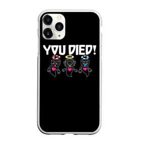 Чехол для iPhone 11 Pro матовый с принтом YOU DIED в Екатеринбурге, Силикон |  | Тематика изображения на принте: art | cartoon | cup | cuphead | dark | devil | dice | die | died | game | ghost | gta | king | mugman | souls | the | you | арт | бос | босс | голова | демон | дьявол | игра | капхед | магмен | мультик | мультфильм | потрачено | приведение | пр