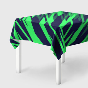 Скатерть 3D с принтом Абстрактный дизайн Зелень в Екатеринбурге, 100% полиэстер (ткань не мнется и не растягивается) | Размер: 150*150 см | абстракция | баскетбол | волейбол | дизайн | киберспорт | линии | парню. | спорт | футбол