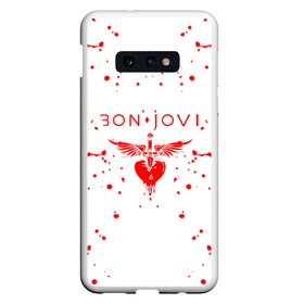 Чехол для Samsung S10E с принтом bon jovi в Екатеринбурге, Силикон | Область печати: задняя сторона чехла, без боковых панелей | bon | bon jovi | bon jovi remastered | bon jovi remastered videos | hd music videos | island | jon bon jovi | jovi | mercury | music | remastered | remastered music videos | rock | джон бон джови | дэвид брайан | тико торрес | фил икс | хью макдональд