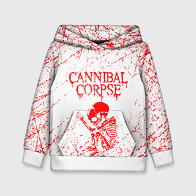 Детская толстовка 3D с принтом cannibal corpse в Екатеринбурге, 100% полиэстер | двухслойный капюшон со шнурком для регулировки, мягкие манжеты на рукавах и по низу толстовки, спереди карман-кенгуру с мягким внутренним слоем | cannibal | cannibal corpse | cannibal corpse butchered at birth | cannibal corpse eaten back to life | cannibal corpse hammer smashed face | corpse | death metal | металл | пластинки с металлическим лезвием | рок | труп каннибала