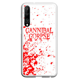 Чехол для Honor P30 с принтом cannibal corpse в Екатеринбурге, Силикон | Область печати: задняя сторона чехла, без боковых панелей | Тематика изображения на принте: cannibal | cannibal corpse | cannibal corpse butchered at birth | cannibal corpse eaten back to life | cannibal corpse hammer smashed face | corpse | death metal | металл | пластинки с металлическим лезвием | рок | труп каннибала