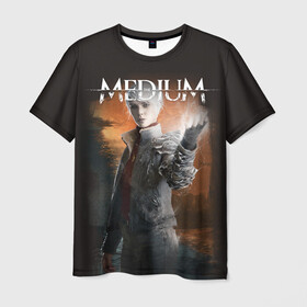 Мужская футболка 3D с принтом The Medium в Екатеринбурге, 100% полиэфир | прямой крой, круглый вырез горловины, длина до линии бедер | horror | medium | the medium | марианна | медиум