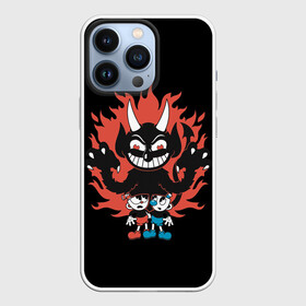 Чехол для iPhone 13 Pro с принтом CUPHEAD в Екатеринбурге,  |  | art | cartoon | cup | cuphead | devil | dice | game | king | mugman | the | арт | бос | босс | голова | демон | дьявол | игра | капхед | магмен | мультик | мультфильм | платформер | чаша | чашка | человек | черт