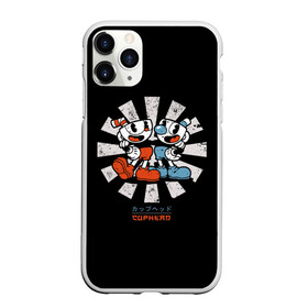 Чехол для iPhone 11 Pro Max матовый с принтом CUPHEAD в Екатеринбурге, Силикон |  | art | cartoon | cup | cuphead | devil | dice | game | king | mugman | the | арт | бос | босс | голова | демон | дьявол | игра | капхед | магмен | мультик | мультфильм | платформер | чаша | чашка | человек | черт