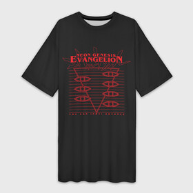 Платье-футболка 3D с принтом Evangelion Neon Genesis в Екатеринбурге,  |  | eva | eva 00 | eva 01 | eva 02 | evangelion | rei | rei ayanami | shinji ikari | аска | ева | ева 02 | евангелион