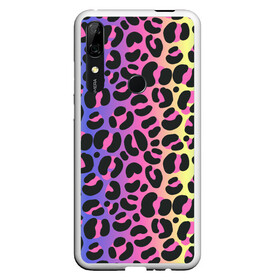 Чехол для Honor P Smart Z с принтом Neon Leopard Pattern в Екатеринбурге, Силикон | Область печати: задняя сторона чехла, без боковых панелей | Тематика изображения на принте: africa | afrika | gradient | summer | tropical | африка | африканский узор | градиент | леопард | леопардовый узор | лето | неон | неоновое свечение | паттерт | пятна | разные цвета | саванна | тропики | тропический узор