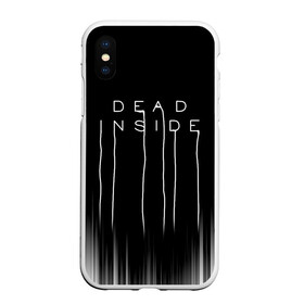 Чехол для iPhone XS Max матовый с принтом DEAD INSIDE | DEATH STRANDING в Екатеринбурге, Силикон | Область печати: задняя сторона чехла, без боковых панелей | dead inside | dont open | гуль | дед инсайт | дединсайт | дэд инсайт | дэдинсайт | интроверт | кен канеки | мертв внутри | мертвый внутри