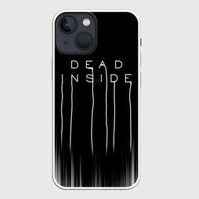 Чехол для iPhone 13 mini с принтом DEAD INSIDE | DEATH STRANDING в Екатеринбурге,  |  | Тематика изображения на принте: dead inside | dont open | гуль | дед инсайт | дединсайт | дэд инсайт | дэдинсайт | интроверт | кен канеки | мертв внутри | мертвый внутри