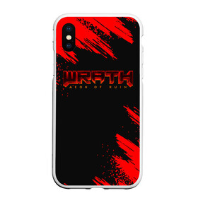 Чехол для iPhone XS Max матовый с принтом WRATH: Aeon of Ruin LOGO в Екатеринбурге, Силикон | Область печати: задняя сторона чехла, без боковых панелей | 90 е | aeon of ruin | quake | tegunvteg | wrath | wrath: aeon of ruin | игра | компьютерная игра | монстры | ретро | реьро шутер | шутер