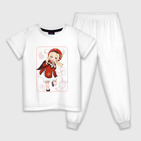 Детская пижама хлопок с принтом Кли в Екатеринбурге, 100% хлопок |  брюки и футболка прямого кроя, без карманов, на брюках мягкая резинка на поясе и по низу штанин
 | арт | боевая девушка | кли | милая девочка | милая девушка | рисунок
