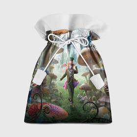 Подарочный 3D мешок с принтом Алиса в Екатеринбурге, 100% полиэстер | Размер: 29*39 см | абстракция | алиса | арт | рендеринг | страна чудес