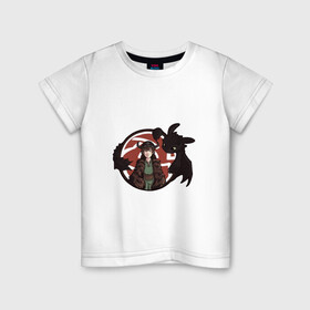 Детская футболка хлопок с принтом Как приручить дракона в Екатеринбурге, 100% хлопок | круглый вырез горловины, полуприлегающий силуэт, длина до линии бедер | Тематика изображения на принте: dragon | family | how to train your dragon | kids | беззубик | детям | дракон | как приручить дракона | мультик | ребенку