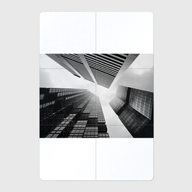 Магнитный плакат 2Х3 с принтом Минимализм в Екатеринбурге, Полимерный материал с магнитным слоем | 6 деталей размером 9*9 см | Тематика изображения на принте: архитектура | город | здания | минимализм | небо | фото | черно белое