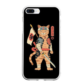 Чехол для iPhone 7Plus/8 Plus матовый с принтом Shogun Cat в Екатеринбурге, Силикон | Область печати: задняя сторона чехла, без боковых панелей | Тематика изображения на принте: cat | cats | japan | ninja | samurai | shogun | yakuza | катана | кот | котенок | коты | котэ | котята | кошка | ниндзя | самурай | сёгун | якудза | япония