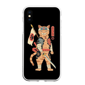 Чехол для iPhone XS Max матовый с принтом Shogun Cat в Екатеринбурге, Силикон | Область печати: задняя сторона чехла, без боковых панелей | cat | cats | japan | ninja | samurai | shogun | yakuza | катана | кот | котенок | коты | котэ | котята | кошка | ниндзя | самурай | сёгун | якудза | япония