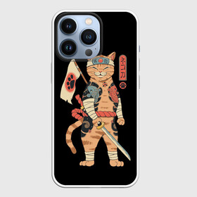 Чехол для iPhone 13 Pro с принтом Shogun Cat в Екатеринбурге,  |  | Тематика изображения на принте: cat | cats | japan | ninja | samurai | shogun | yakuza | катана | кот | котенок | коты | котэ | котята | кошка | ниндзя | самурай | сёгун | якудза | япония