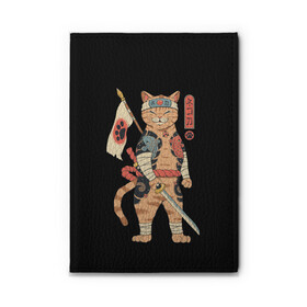 Обложка для автодокументов с принтом Shogun Cat в Екатеринбурге, натуральная кожа |  размер 19,9*13 см; внутри 4 больших “конверта” для документов и один маленький отдел — туда идеально встанут права | Тематика изображения на принте: cat | cats | japan | ninja | samurai | shogun | yakuza | катана | кот | котенок | коты | котэ | котята | кошка | ниндзя | самурай | сёгун | якудза | япония