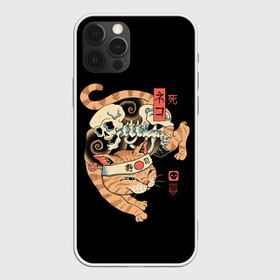 Чехол для iPhone 12 Pro с принтом Cat of Death в Екатеринбурге, силикон | область печати: задняя сторона чехла, без боковых панелей | cat | cats | death | japan | ninja | samurai | shogun | skull | yakuza | катана | кот | котенок | коты | котэ | котята | кошка | ниндзя | самурай | сёгун | череп | якудза | япония
