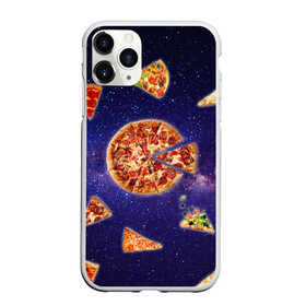 Чехол для iPhone 11 Pro матовый с принтом Пицца в космосе в Екатеринбурге, Силикон |  | Тематика изображения на принте: meat | pizza | space | youtube | еда | космос | мемы | пицца | психоделика | ютуб