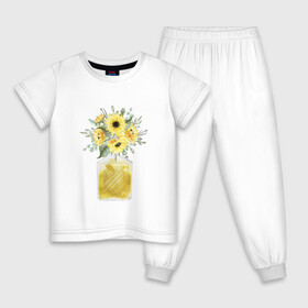 Детская пижама хлопок с принтом ПАРФЮМ ИЗ ЦВЕТОВ в Екатеринбурге, 100% хлопок |  брюки и футболка прямого кроя, без карманов, на брюках мягкая резинка на поясе и по низу штанин
 | букет | ветви | веточки | духи | запах | лепестки | лепесток | мороженное | парфюм | цветочки | цветочный | цветы