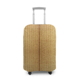 Чехол для чемодана 3D с принтом Картон в Екатеринбурге, 86% полиэфир, 14% спандекс | двустороннее нанесение принта, прорези для ручек и колес | cardboard | old | paper | бумага | картон