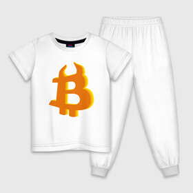 Детская пижама хлопок с принтом Btc год быка в Екатеринбурге, 100% хлопок |  брюки и футболка прямого кроя, без карманов, на брюках мягкая резинка на поясе и по низу штанин
 | Тематика изображения на принте: 2021 | bitcoin | btc | б | битиси | биткоин | год быка | желтый | коин | новый биткоин | рогатый