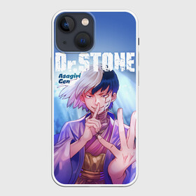 Чехол для iPhone 13 mini с принтом Asagiri Gen в Екатеринбурге,  |  | dr. stone | kohaku | senku | taiju | доктор стоун | исигами сэнку | кохаку | сэнку | тайдзю | цукаса