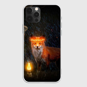 Чехол для iPhone 12 Pro Max с принтом Лиса с огненной короной в Екатеринбурге, Силикон |  | Тематика изображения на принте: fox | foxy | животное | звери | лиса | лисенок | лисичка | милая | рыжая | фокс