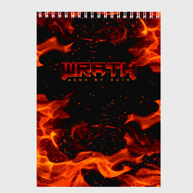 Скетчбук с принтом WRATH: Aeon of Ruin FIRE в Екатеринбурге, 100% бумага
 | 48 листов, плотность листов — 100 г/м2, плотность картонной обложки — 250 г/м2. Листы скреплены сверху удобной пружинной спиралью | 90 е | aeon of ruin | quake | tegunvteg | wrath | wrath: aeon of ruin | игра | компьютерная игра | монстры | огонь | пламя | ретро | реьро шутер | шутер