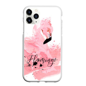 Чехол для iPhone 11 Pro матовый с принтом flamingo в Екатеринбурге, Силикон |  | Тематика изображения на принте: flamingo | птицы | розовый | фламинго