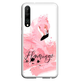 Чехол для Honor P30 с принтом flamingo в Екатеринбурге, Силикон | Область печати: задняя сторона чехла, без боковых панелей | flamingo | птицы | розовый | фламинго
