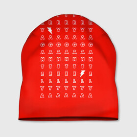 Шапка 3D с принтом Stand out red в Екатеринбурге, 100% полиэстер | универсальный размер, печать по всей поверхности изделия | red energy | выделение | молния | свободный текст | энергия