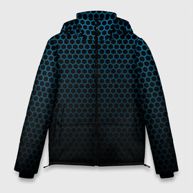 Мужская зимняя куртка 3D с принтом Броня Кольчуга в Екатеринбурге, верх — 100% полиэстер; подкладка — 100% полиэстер; утеплитель — 100% полиэстер | длина ниже бедра, свободный силуэт Оверсайз. Есть воротник-стойка, отстегивающийся капюшон и ветрозащитная планка. 

Боковые карманы с листочкой на кнопках и внутренний карман на молнии. | Тематика изображения на принте: абстракция | бронь | броня | кольчуга | паттерн | текстуры