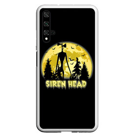 Чехол для Honor 20 с принтом Siren Head Yellow Moon в Екатеринбурге, Силикон | Область печати: задняя сторона чехла, без боковых панелей | Тематика изображения на принте: 6789 | cartoon | cat | forest | foundation | head | monster | moon | mountains | scp | siren | sirenhead | голова | горы | кот | лес | луна | монстр | объект | объекты | сирена | сиреноголовый | фонд | чудище | чудовище