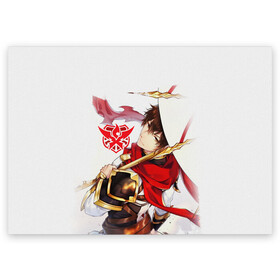 Поздравительная открытка с принтом Ye Xiu The Kings Avatar в Екатеринбурге, 100% бумага | плотность бумаги 280 г/м2, матовая, на обратной стороне линовка и место для марки
 | master of skill | quan zhi gao shou | the kings avatar | ye xiu | аватар короля | е сю