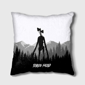 Подушка 3D с принтом SIREN HEAD | DARK FOREST в Екатеринбурге, наволочка – 100% полиэстер, наполнитель – холлофайбер (легкий наполнитель, не вызывает аллергию). | состоит из подушки и наволочки. Наволочка на молнии, легко снимается для стирки | Тематика изображения на принте: 6789 | cartoon | cat | dark | forest | foundation | head | monster | mountains | scp | siren | sirenhead | голова | горы | кот | лес | монстр | объект | объекты | сирена | сиреноголовый | фонд | чудище | чудовище