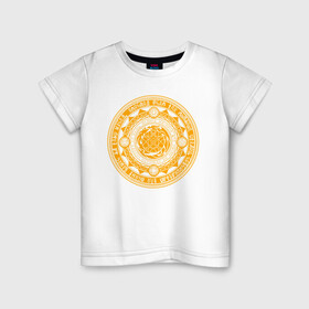 Детская футболка хлопок с принтом Магический круг в Екатеринбурге, 100% хлопок | круглый вырез горловины, полуприлегающий силуэт, длина до линии бедер | Тематика изображения на принте: доктор стрэндж | константин | круг | магия | сверхъестественное