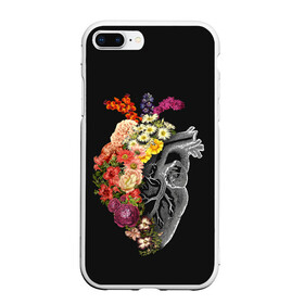 Чехол для iPhone 7Plus/8 Plus матовый с принтом Natural Heart Dual в Екатеринбурге, Силикон | Область печати: задняя сторона чехла, без боковых панелей | Тематика изображения на принте: 8 | flower | flowers | garden | heart | natural | symbiote | день | женский | марта | международный | природа | растения | сердце | симбиот | цветы