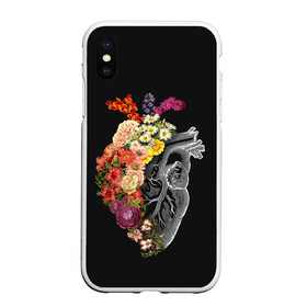 Чехол для iPhone XS Max матовый с принтом Natural Heart Dual в Екатеринбурге, Силикон | Область печати: задняя сторона чехла, без боковых панелей | 8 | flower | flowers | garden | heart | natural | symbiote | день | женский | марта | международный | природа | растения | сердце | симбиот | цветы