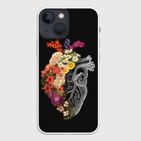 Чехол для iPhone 13 mini с принтом Natural Heart. Dual в Екатеринбурге,  |  | 8 | flower | flowers | garden | heart | natural | symbiote | день | женский | марта | международный | природа | растения | сердце | симбиот | цветы