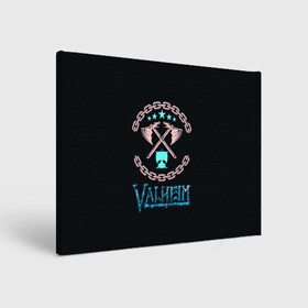 Холст прямоугольный с принтом Valheim лого и цепи в Екатеринбурге, 100% ПВХ |  | fantasy | mmo | valheim | valve | валхейм | вальхейм | викинги | выживалка | игра | королевская битва | ммо | ролевая игра | фэнтази