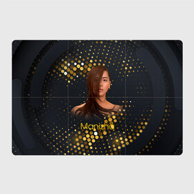 Магнитный плакат 3Х2 с принтом Manizha Gold Black в Екатеринбурге, Полимерный материал с магнитным слоем | 6 деталей размером 9*9 см | manizha | далеровна | душанбе | евровидение | евровидение 2021 | манижа | певица | таджикистан | хамраева