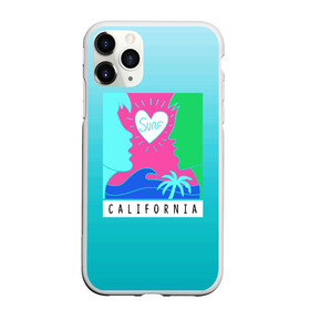 Чехол для iPhone 11 Pro матовый с принтом CALIFORNIA SURF в Екатеринбурге, Силикон |  | Тематика изображения на принте: california | love | surf | влюбленные | закат | калифорния | любовь | море | пальма