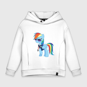 Детское худи Oversize хлопок с принтом Pony - Rainbow Dash в Екатеринбурге, френч-терри — 70% хлопок, 30% полиэстер. Мягкий теплый начес внутри —100% хлопок | боковые карманы, эластичные манжеты и нижняя кромка, капюшон на магнитной кнопке | Тематика изображения на принте: applejack | friendship | mylittlepony | rainbow dash | twilight sparkle | waifu | вайфу | дружба это магия | кони | моя маленькая пони | мультфильм | пони | радуга | ренбоу деш | эплджек